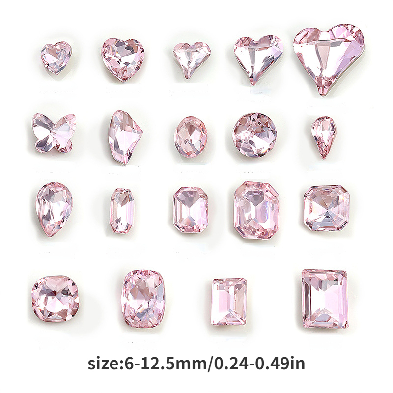 Mixed Style Nail Rhinestones crystal 3d Charms For Nail - Temu