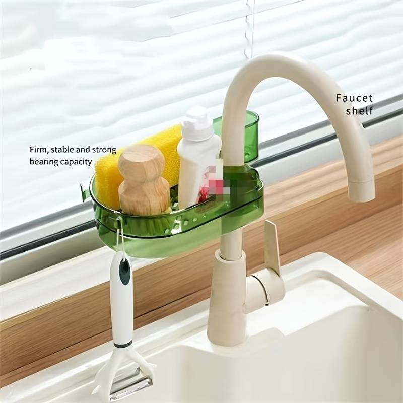 Sponge Holder for Kitchen Sink in 2023  Sponge holder, Shower shelves, Shower  caddy