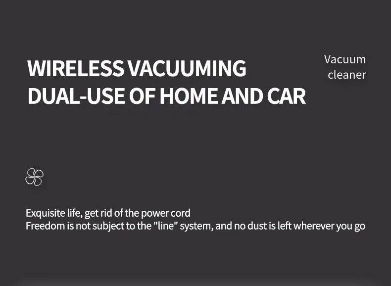9500pa 120w wireless car vacuum cleaner blowable cordless handheld auto vacuum home car dual use mini vacuum cleaner details 2