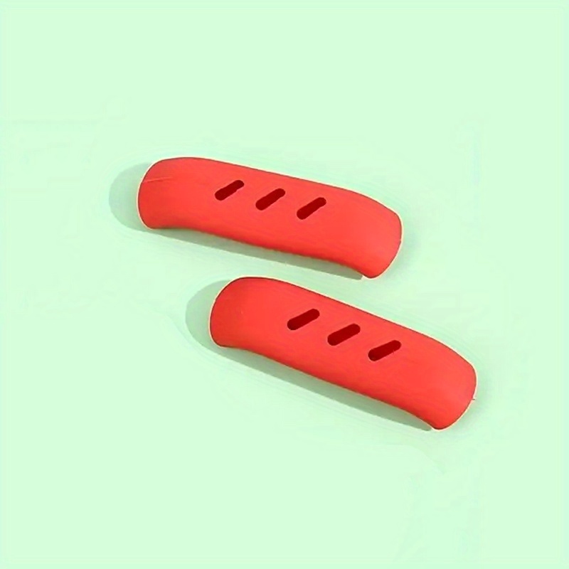 2Pc Silicone Pan Handle Cover Heat Insulation Cover Pot Ear Clip