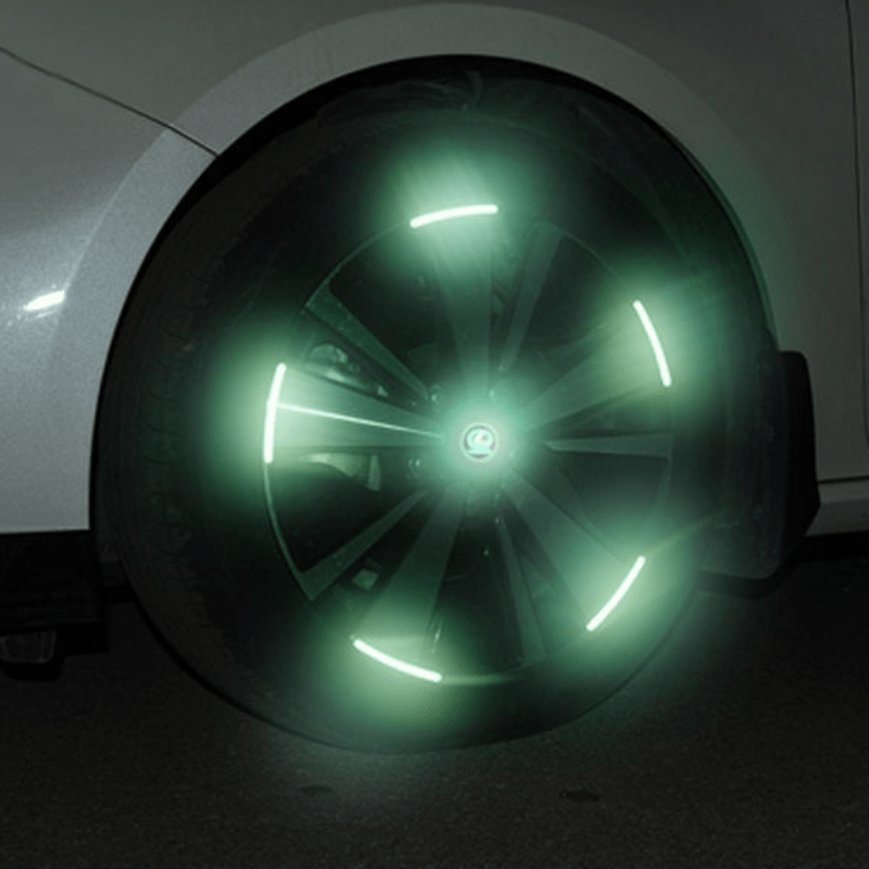 Car Wheel Reflective Vinyl Self Adhesive Sticker Tire - Temu