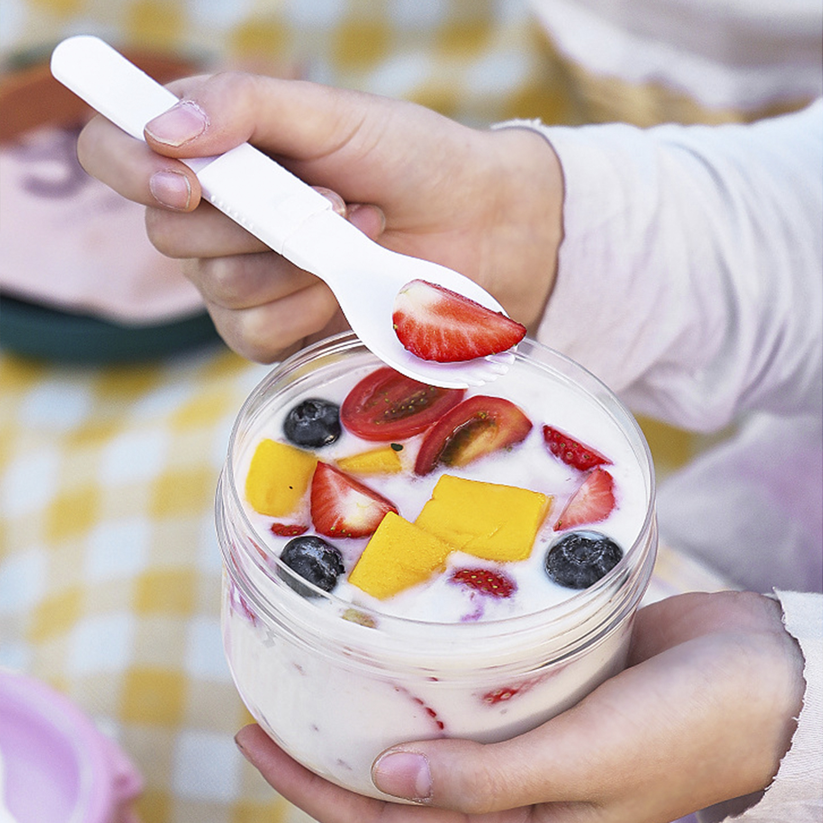 Overnight Oats Jars 2pcs Leakproof Yogurt Meal Jar With Lid
