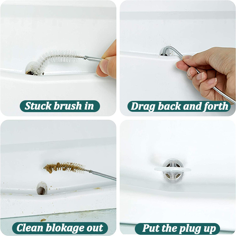 New Refrigerator Drain Clean Brush Dredge Tool 1.5M Drain Hole Kit