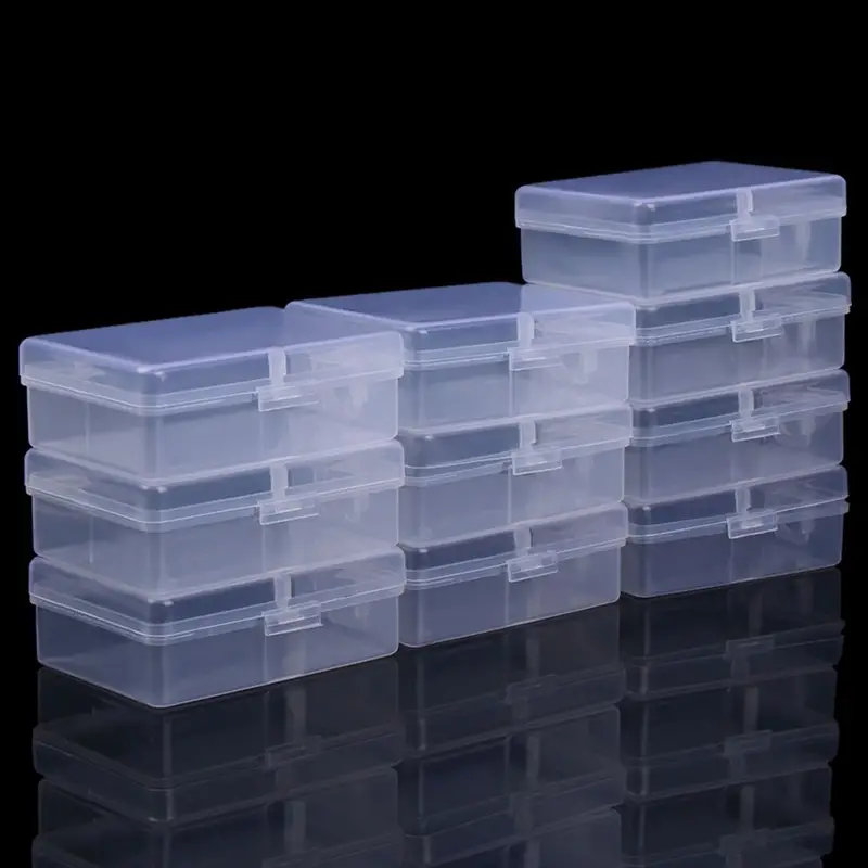 Mini Boxes Rectangle Transparent Plastic Jewelry Storage - Temu