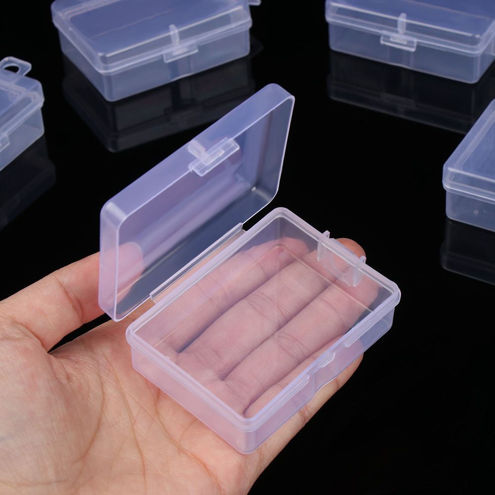 Mini Plastic Box Rectangular Box Translucent Box Packing Box Storage Box  Dustproof Durable Strong Jewelry Storage Case Container