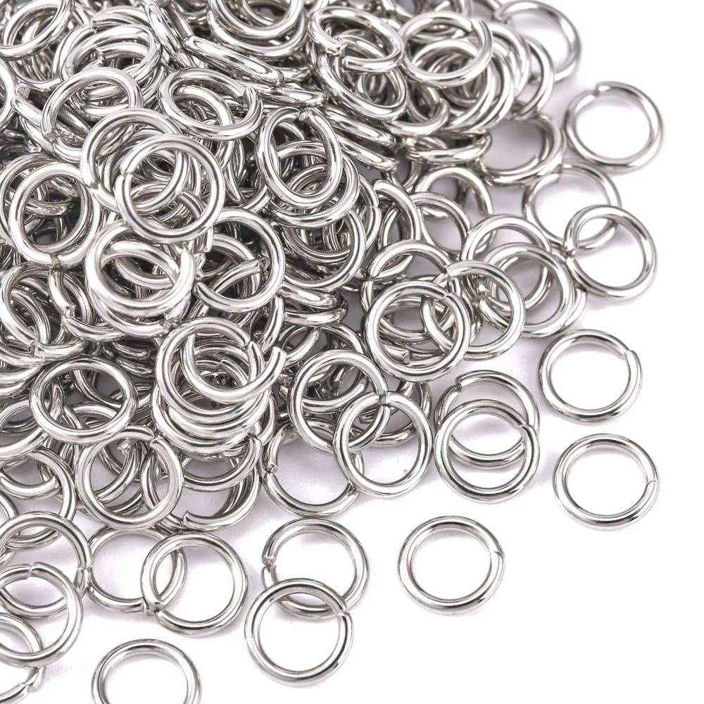 Stainless Steel Open Jump Ring Plated Bead Jump Wire Rings - Temu