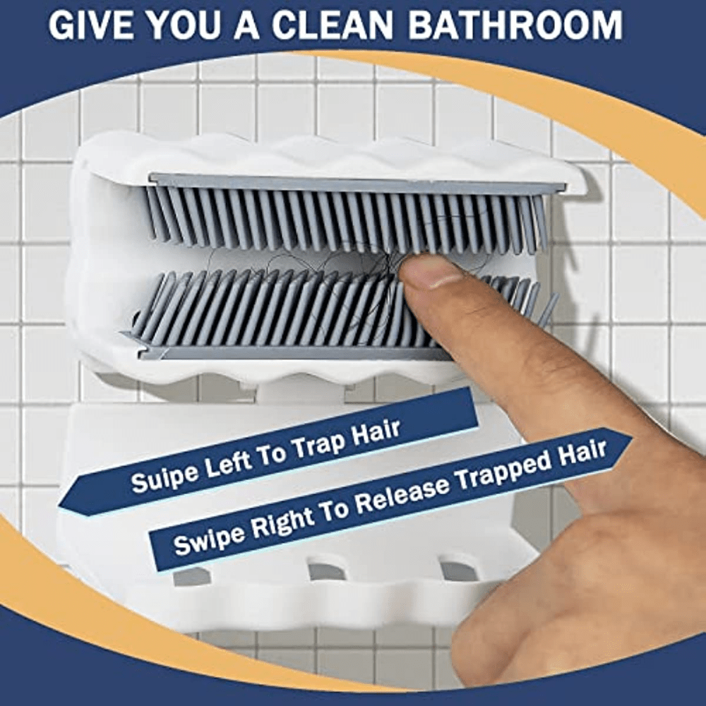 1pc Hair Catcher Shower Wall, Hair Trap For Shower Drain,Silicone Hair  Catcher, Hair Collector Hair Grabber For Shower Wall, Shower Drain,  Bathroom Wa