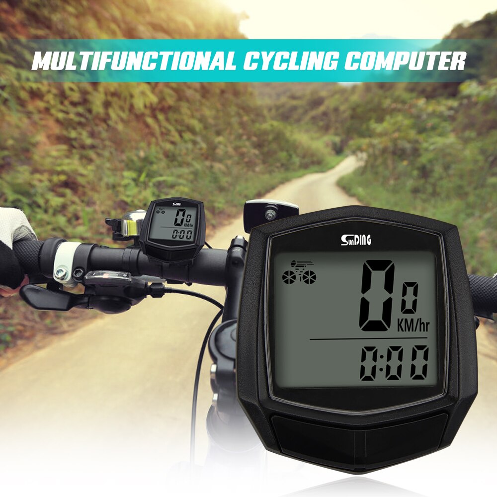 Ordenador para Bicicleta Cuentakilómetros, Odometro Cronómetro Velocímetro  2