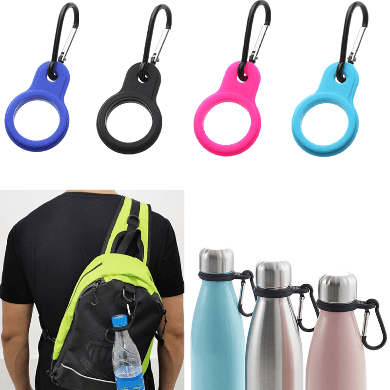 Silicone Sports Kettle Buckle Outdoor Carabiner Water Bottle