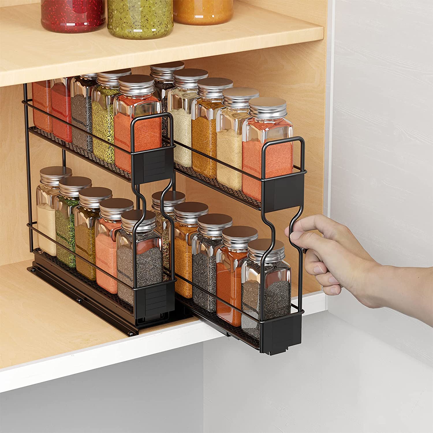 Pull Out Spice Rack  Made To Fit Spice Racks for Kitchen Cabinet