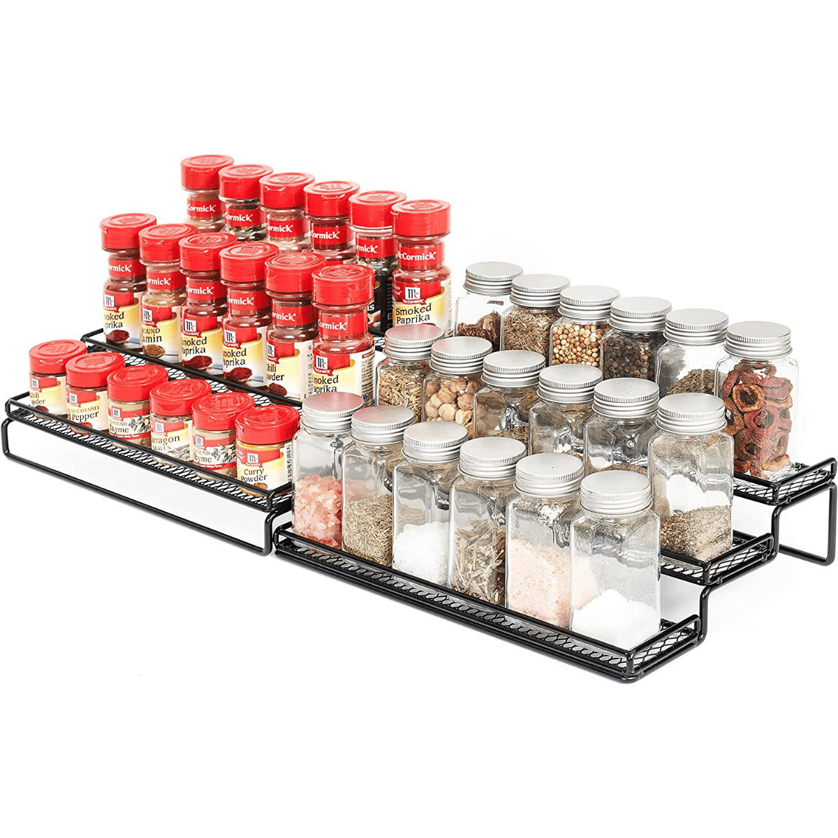 Spice Jars With Labels, Glass Spice Jars With Bamboo Lids, Minimalist  Farmhouse Spice Labels Stickers, Collapsible Funnel, Seasoning Storage  Bottles For Spice Rack, Cabinet, Drawer, Kitchen Tool, Chrismas Halloween  Party Supplies 