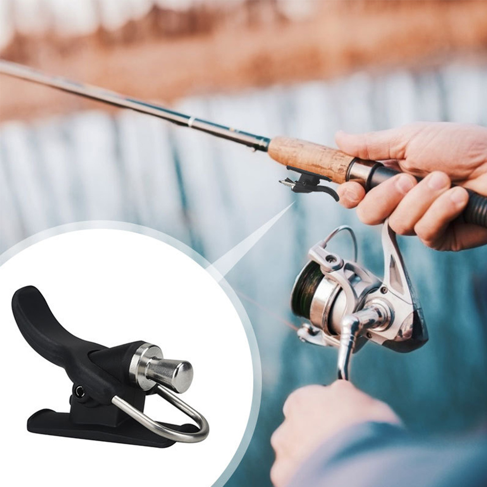 Sea Fishing Casting Trigger, Cannon Clip, Thumb Button, Fixed Spool Casting  Aid, Bionic Finger(1pc Black)