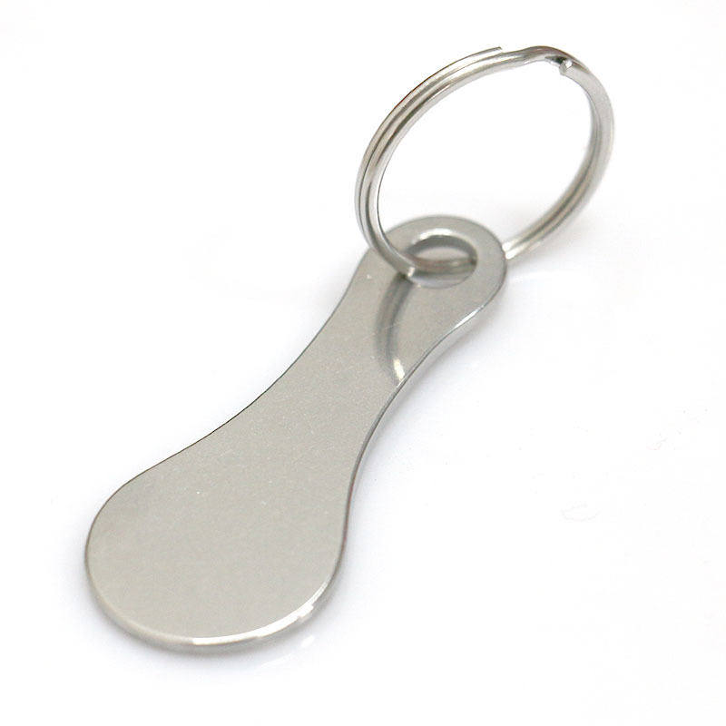 Mini Stainless Steel Key Ring for Men, Shopping Trolley Tokens Holder Keychain for Grocery Shopping Cart,Temu