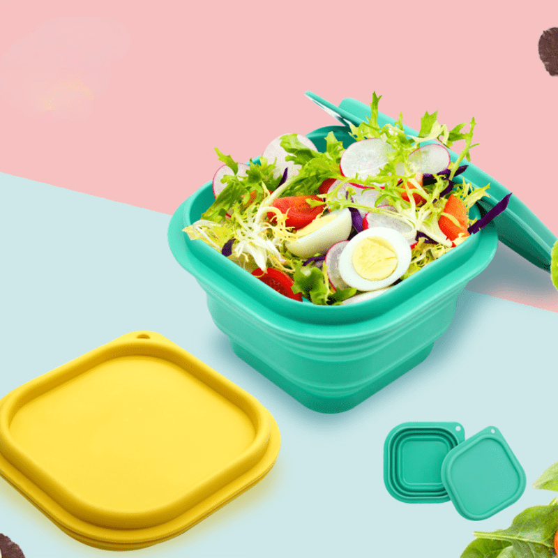 Portable Silicone Folding Bowl Telescopic Collapsible Salad - Temu