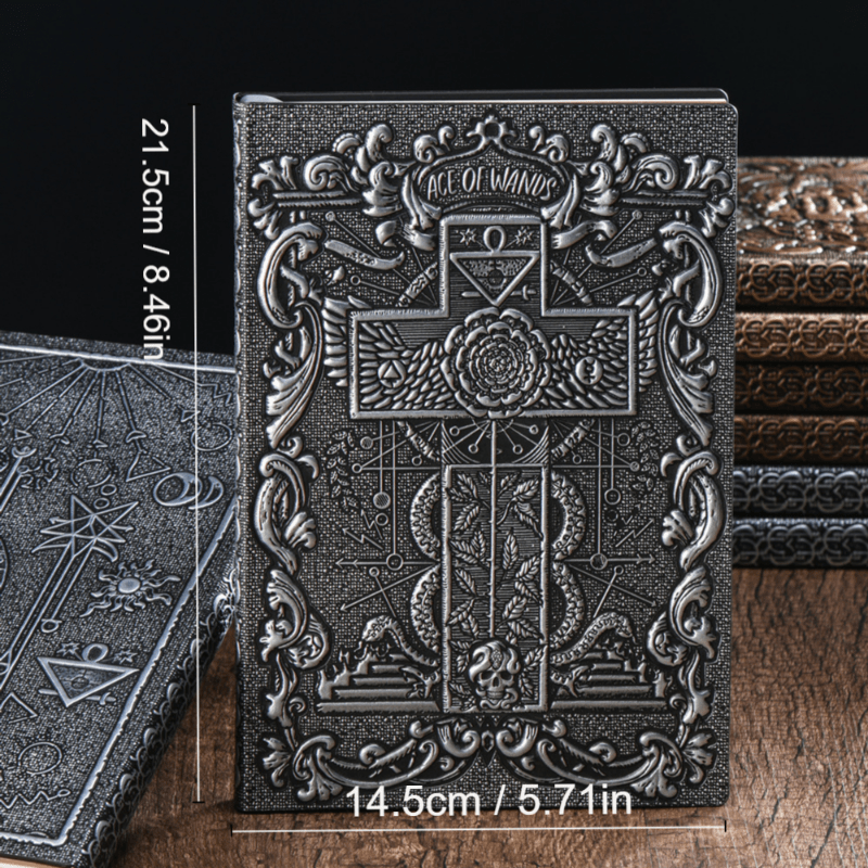 A5 3D Cross Notebook Bible Retro European Notepad Business Office Gift