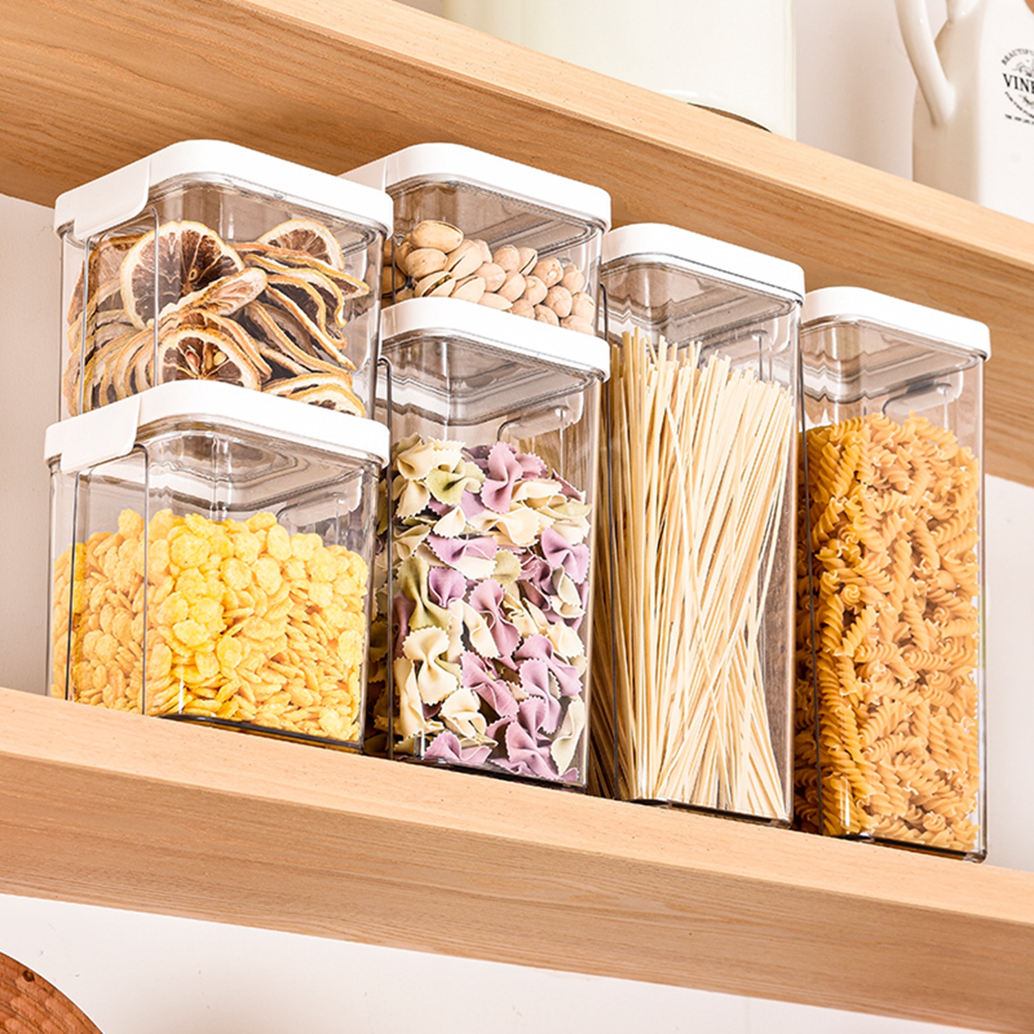 Durable Pantry Organization BPA Free Kitchen Canisters for Cereal Rice  Flour Oats 3PCS Set Plastic Food Container - China Food Storage Containers  and Fredge Organizer price