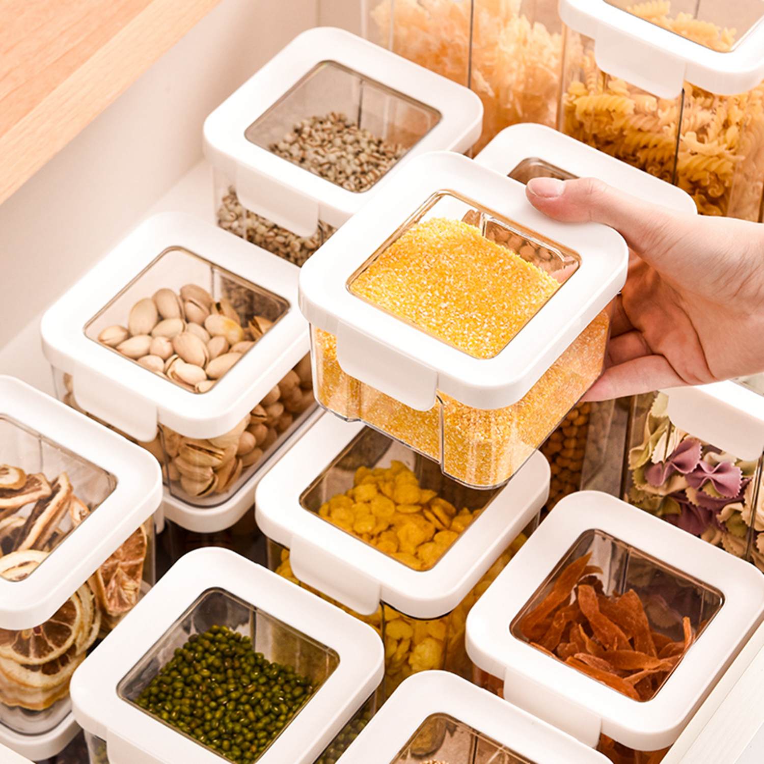 Food Storage Containers, Airtight Containers Set with Easy Lock