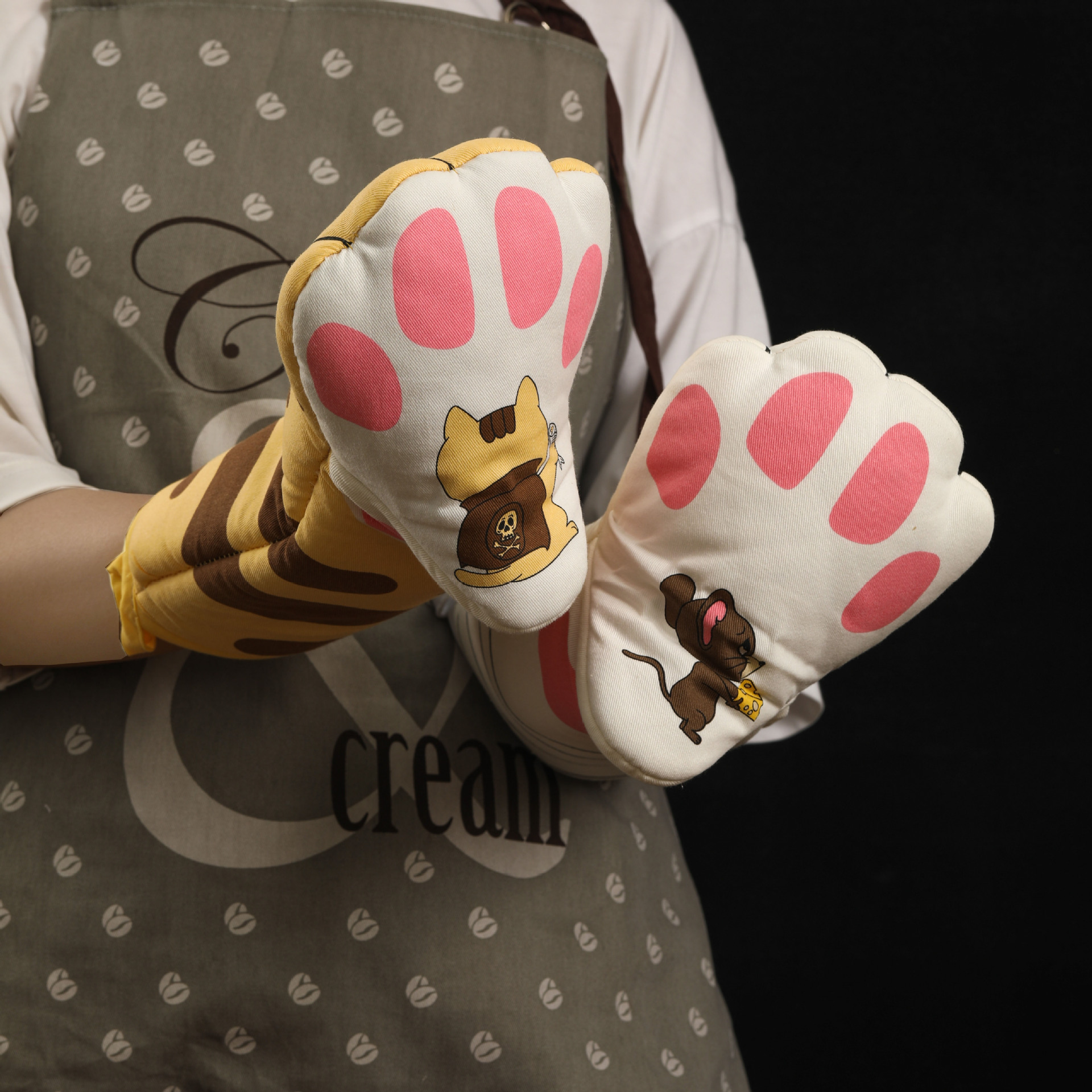 Mini Silicone Oven Mitts Magnetic Ergonomic Gloves Pot Holders Heat  Insulation Cooking For Baking Kitchen Tools