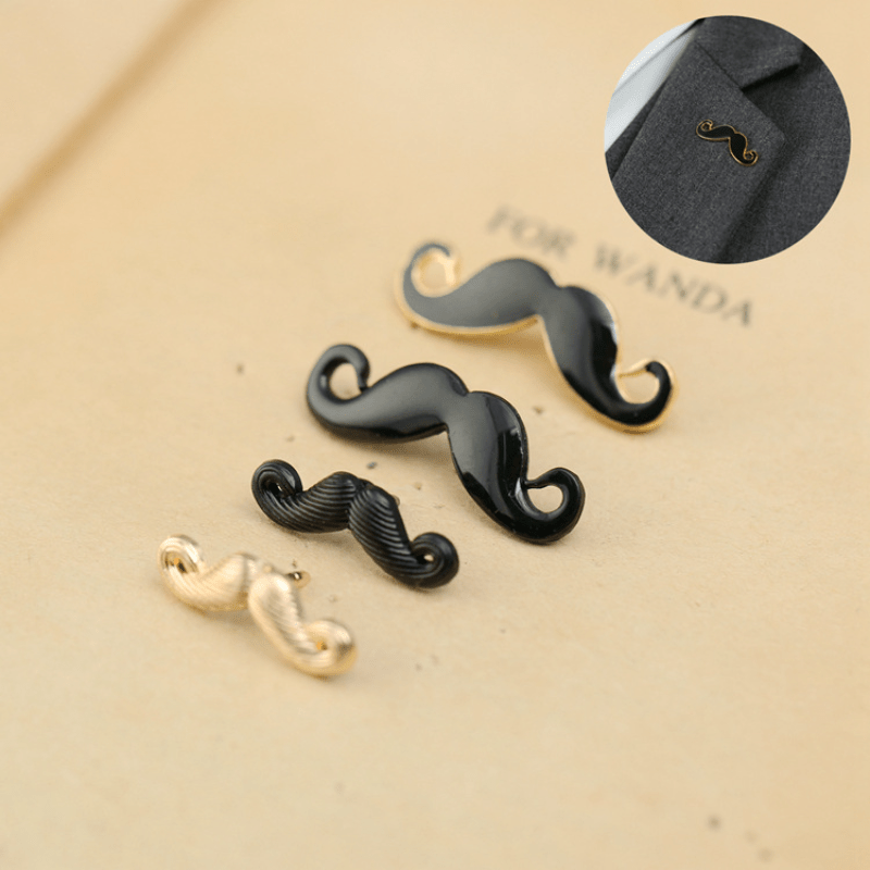 Moustache brooch store