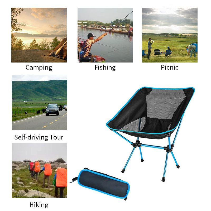 Swivel Chairs Picnic Beach Fishing Folding Chair Outdoor Backpacking  Lightweight Chair With Carry Bag For Camping Hiking - Fishing Chairs -  AliExpress