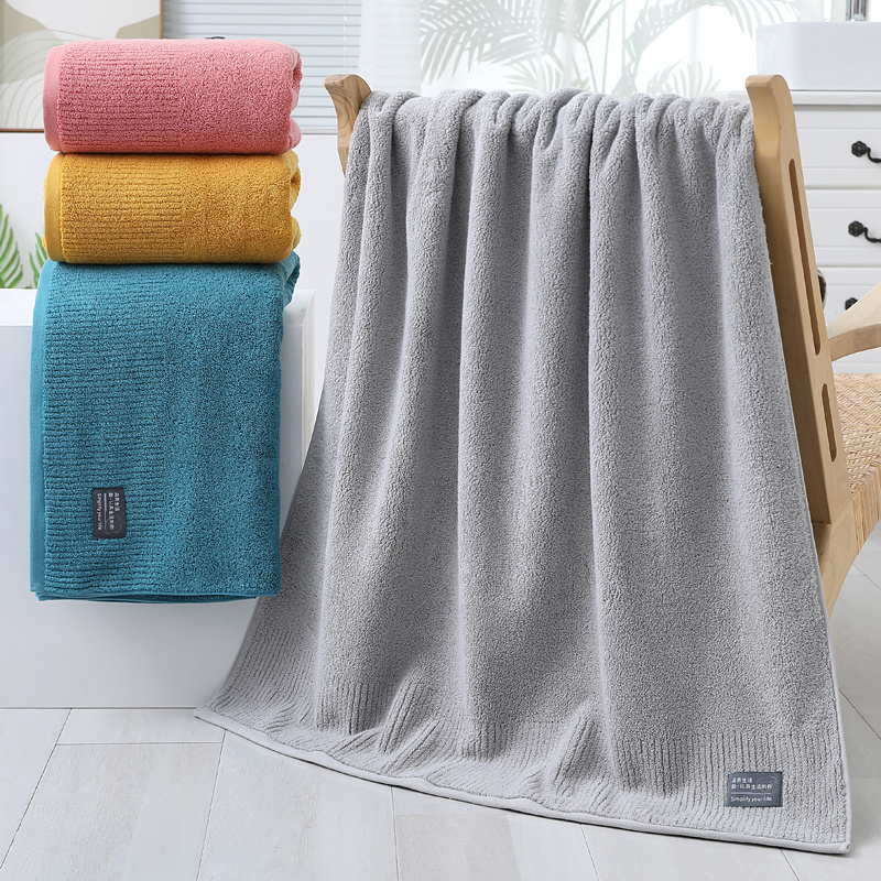  LIUZH - Toalla de baño grande para hombres y mujeres, algodón  puro, absorbente (color: A, tamaño: 63.0 x 31.5 in) : Hogar y Cocina