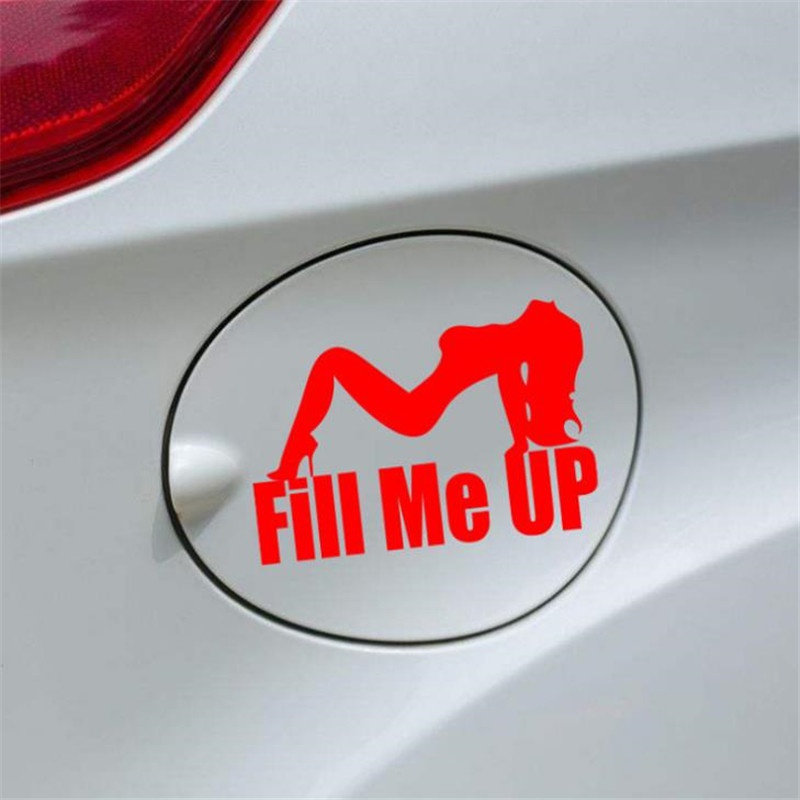 GASOLINA TANQUE MUJER / FUEL CAP WOMAN STICKER CALCOMANIA DECAL DE