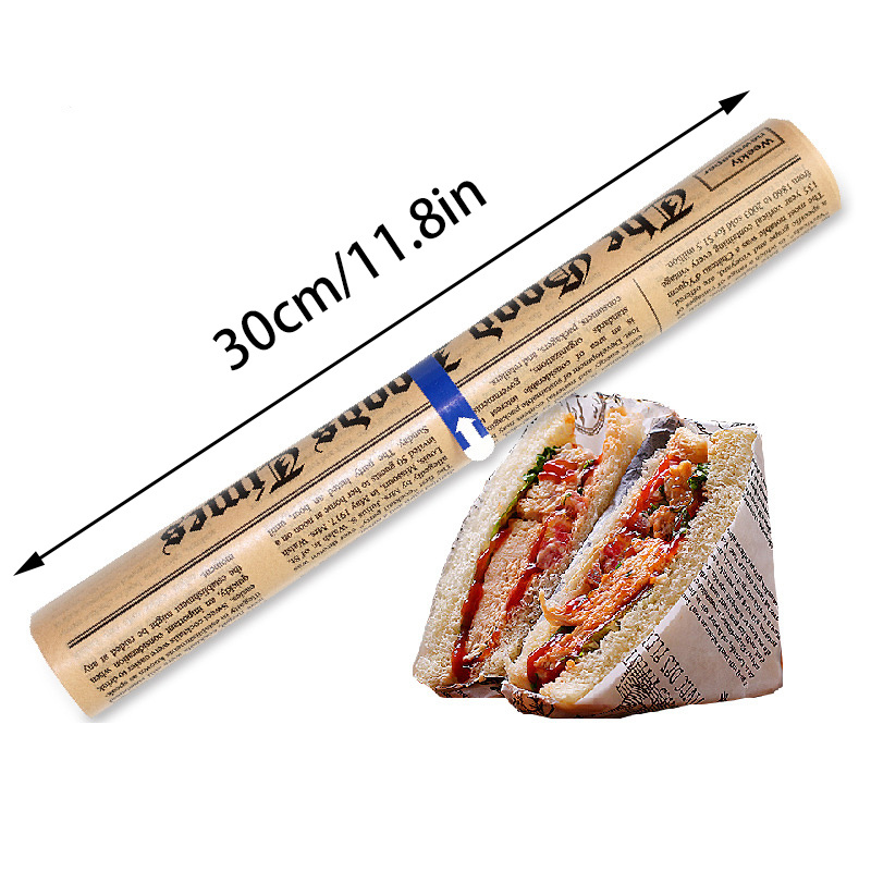 Parchment Newspaper Paper Roll for Baking, Cooking Paper for Bread,  Cookies, Air Fryer, Steaming, Grilling, Easy to Cut & Non-stick High  Temperature Resistant Waterproof And Greaseproof 