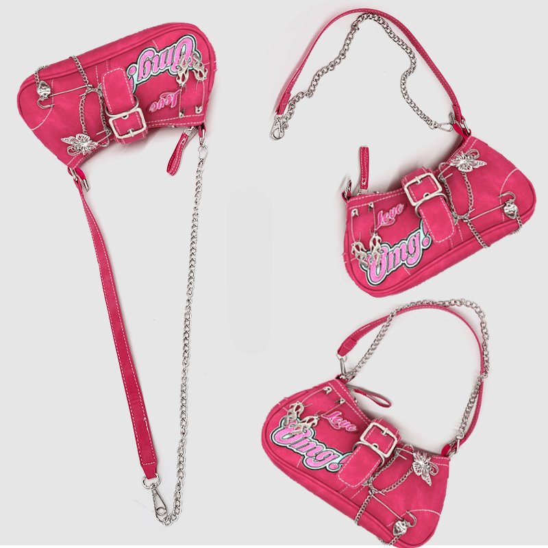 Y2K Chain Shoulder Bag – Pinky Dollz