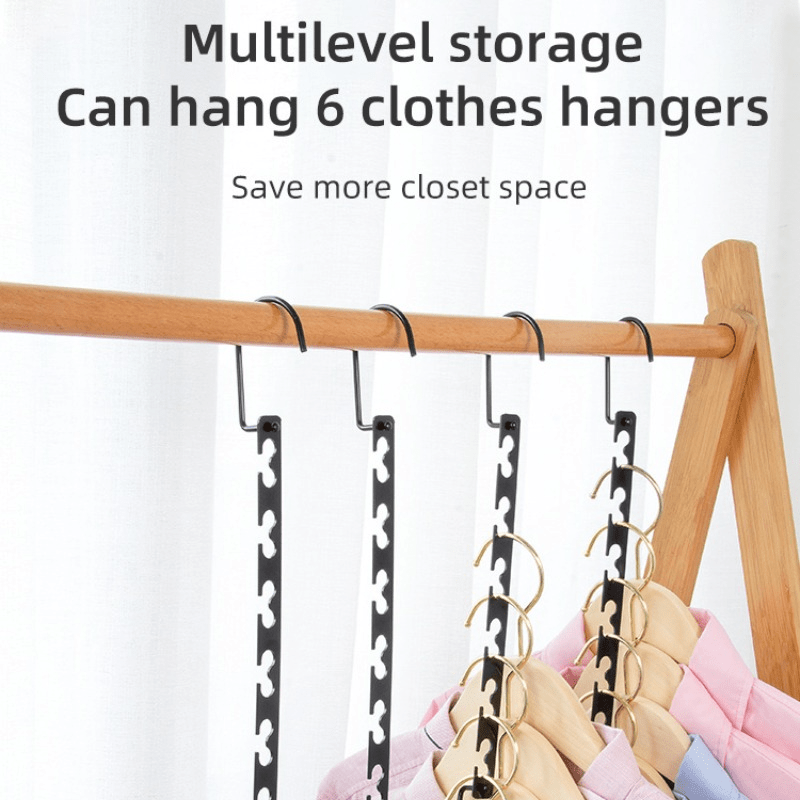 Open Ended Triangle Hangers Non-Slip Metal Hook Hanger Coat Clothes Rack  Storage Space Saver Solid Metal Wardrobe Organizer