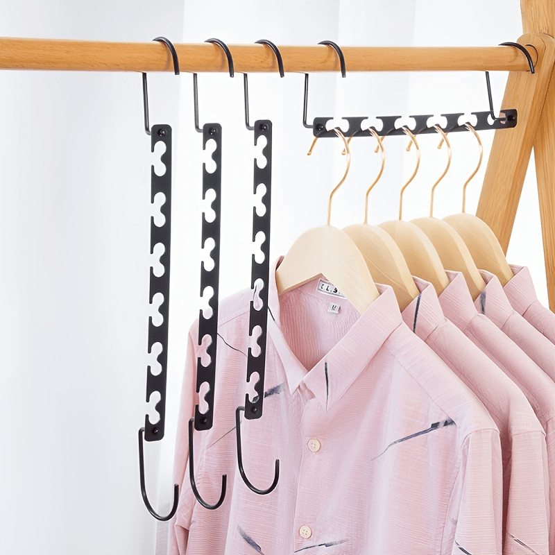 6 hole Metal Hanger Space Saving Hangers - Temu