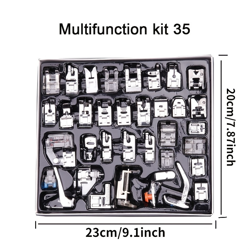 New Hot 36styles Domestic Sewing Machine Accessories Presser Foot Feet Kit  Set Hem Foot Spare Parts For Brother Singer Janome