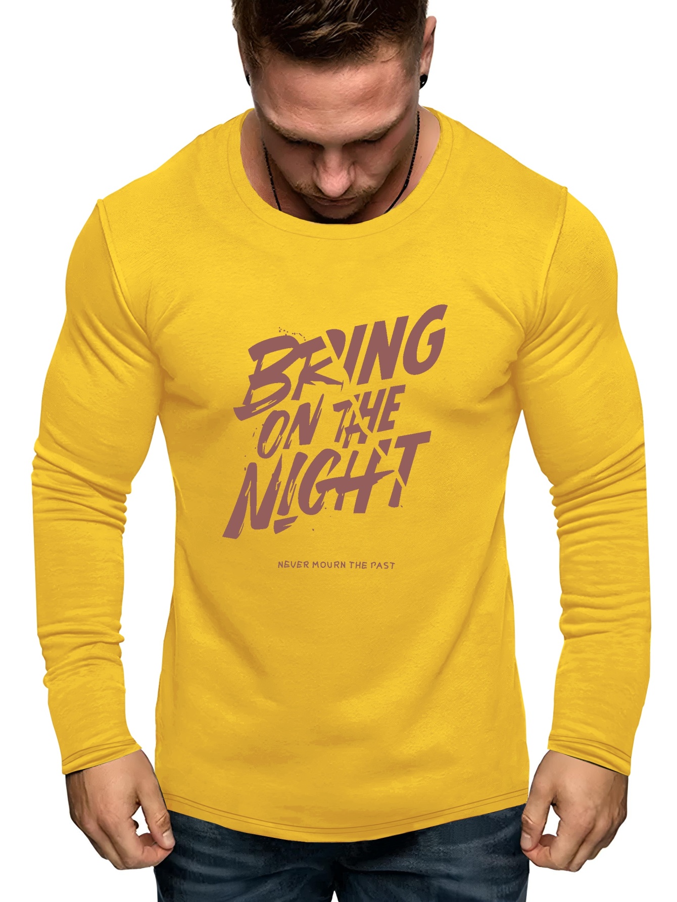Men's Plus Size Long Sleeve T-Shirt