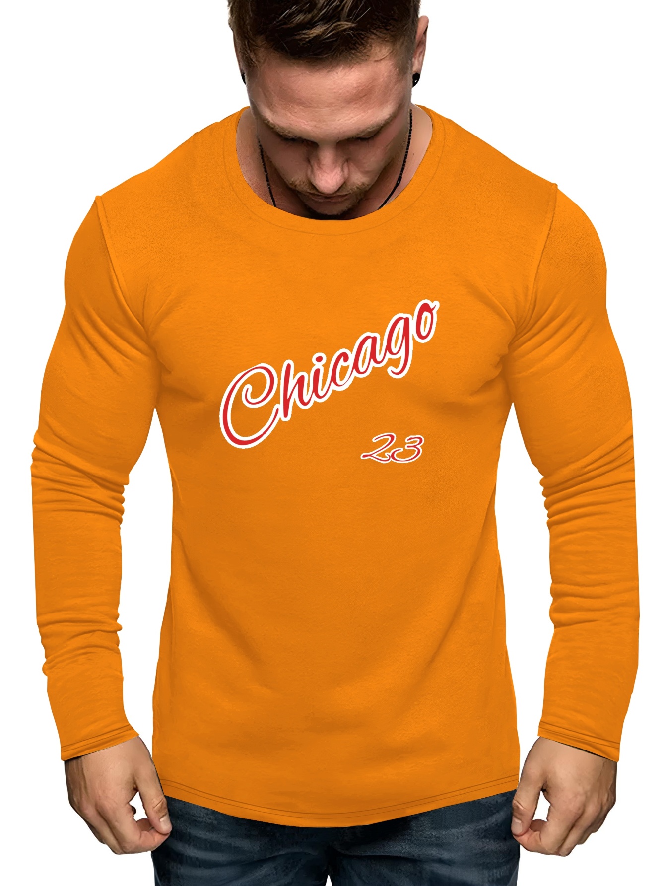 Oversized Chicago Print T-shirt