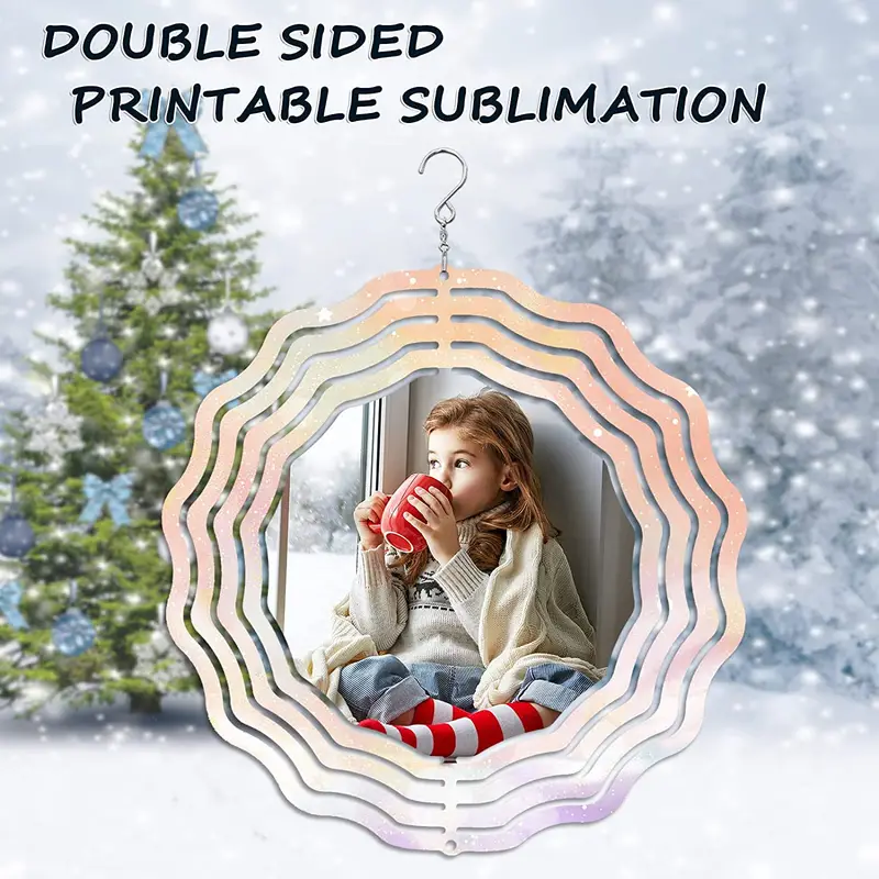3 Round Aluminum Dye Sublimation Christmas Ornament Blanks