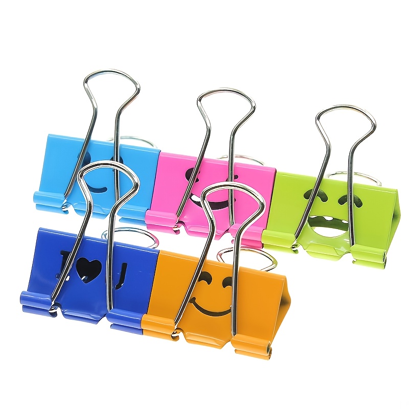 105 Pcs Binder Paper Clips, Assorted 6 Sizes for Office,Teacher Gifts and  Kitchen,Colored Binder Clips 6 Different Sizes