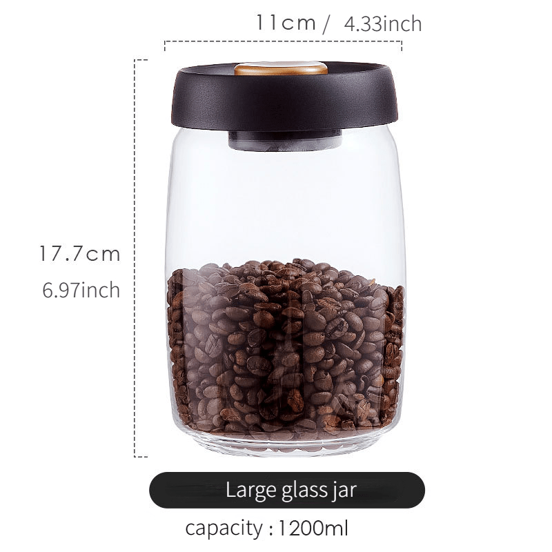 Transparent Glass Storage Jar With Airtight Lid - Perfect For Storing Jam,  Honey, Tea, Coffee Beans, Sugar, Candy, , Spices - Portable And Easy To Use  For Home Kitchen Supplies - Temu