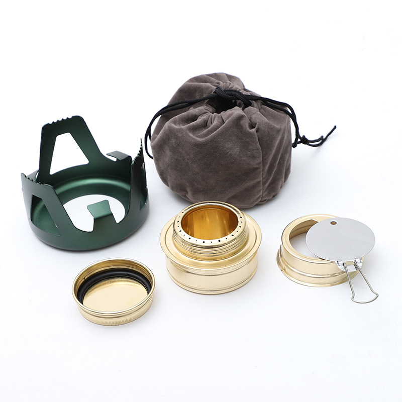 Mini Alcohol Stove For Backpacking Lightweight Brass - Temu