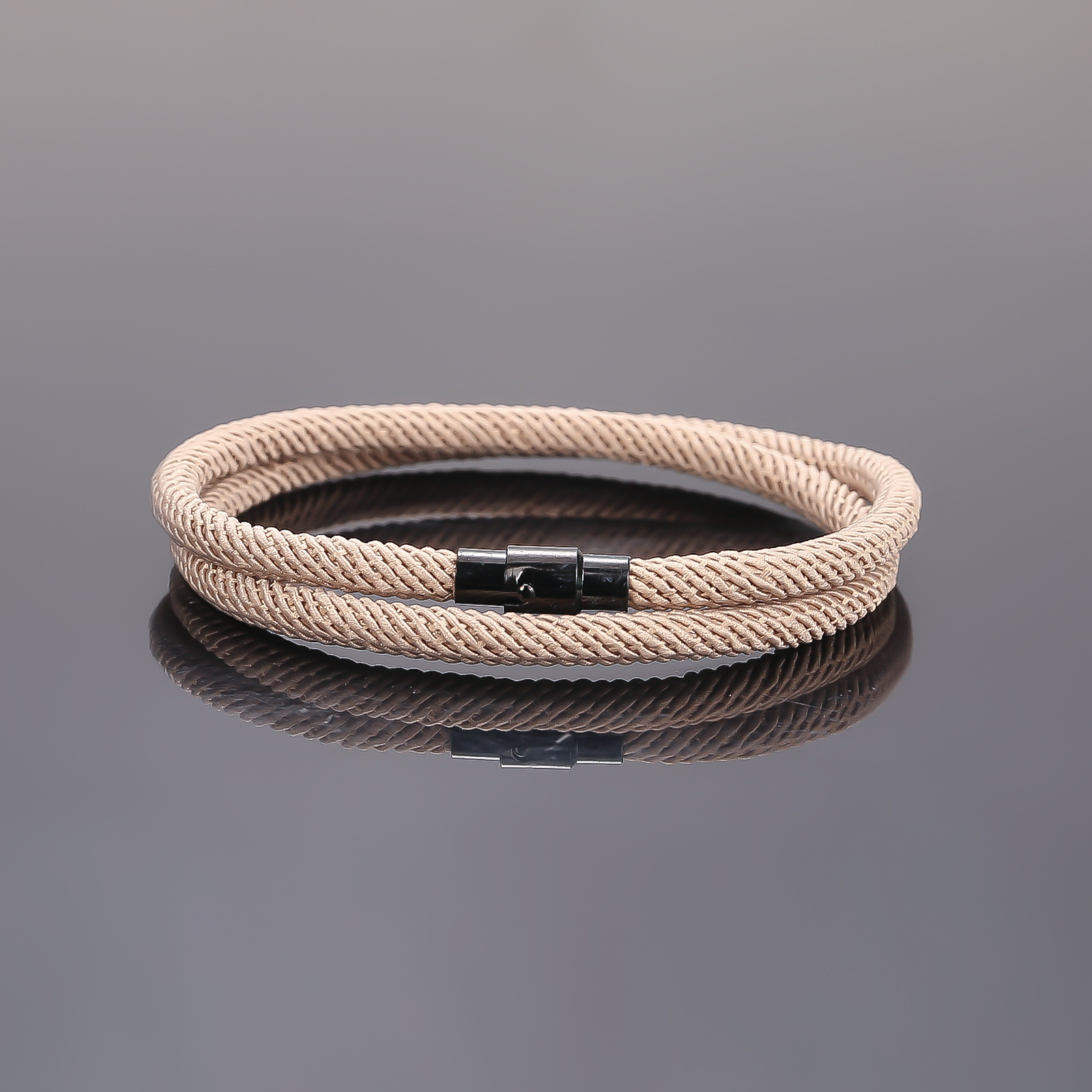 Mens Double Layer Braided Leather Bracelet With Adjustable Stainless Steel  Magnetic Clasp Suitable For Men And Women Jewelry Gift - Jewelry &  Accessories - Temu Norway