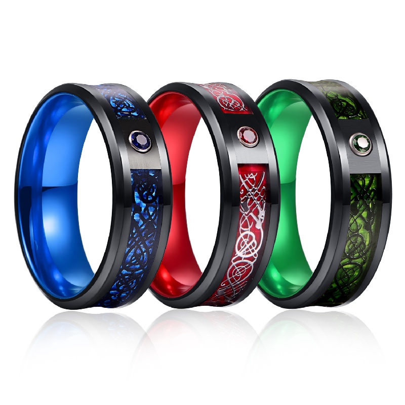 1Pc Night Light Luminous Resin Ring Fluorescent Design Finger Ring