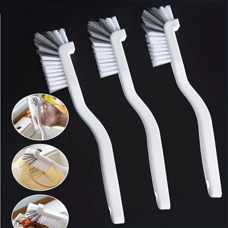 Edge Corner Brushes With Bending Handle Kitchen Scrub Tools For Cups Sink Cleaning  Brush Durable Design Soy Milk Machine Brush - Cleaning Brushes - AliExpress