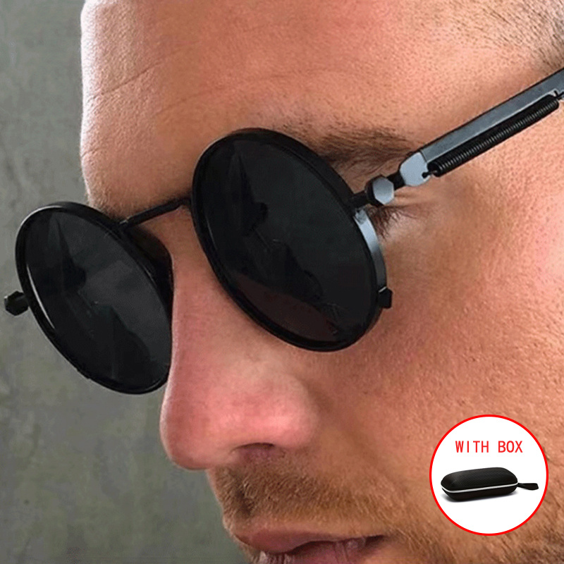 Steampunk Style Sunglasses Men Vintage Welding Goggles Uv - Temu