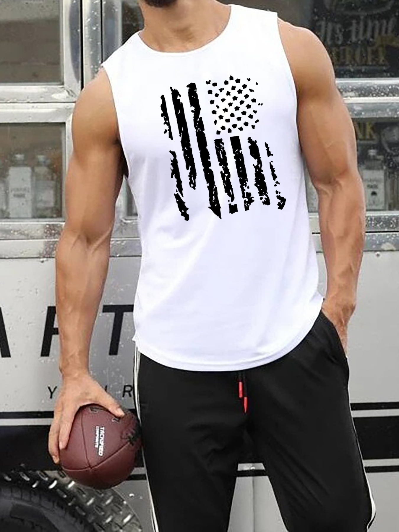 Mens Workout Sleeveless Vest Muscle Tank Tops Fitness Bodybuilding T-shirt  Club