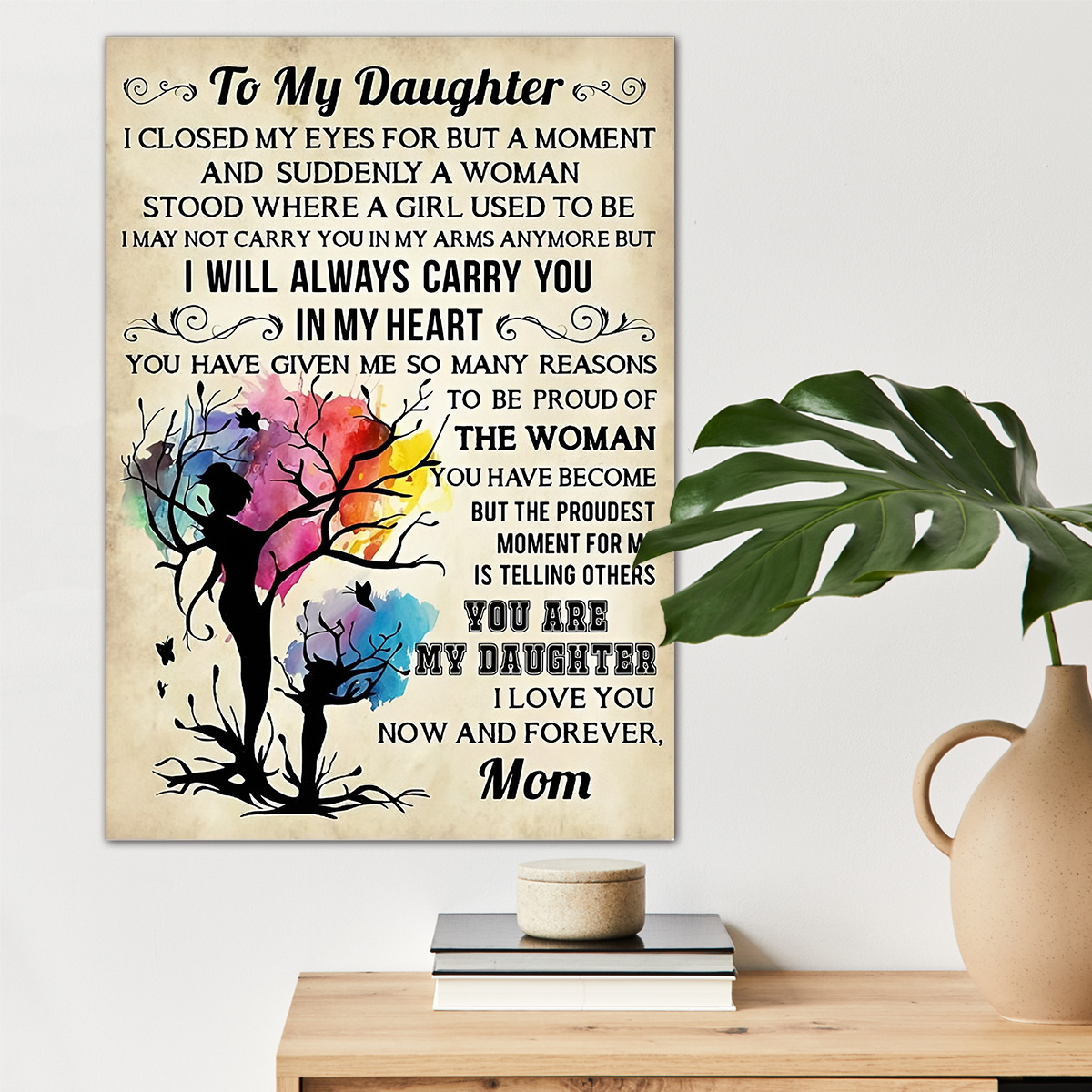 

Inspirational Canvas Prints: The Perfect Gift And Home Decoration For Mom And Daughter!