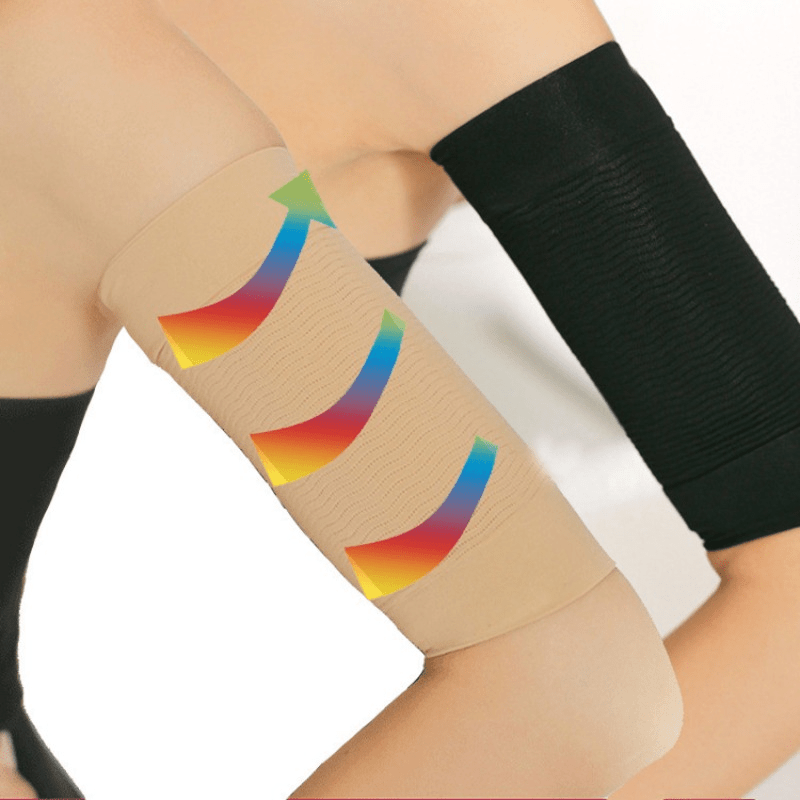 2 Pairs Arm Shapers for Plus Size Women, Upper Arm Sleeves