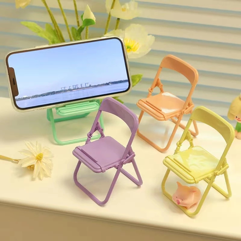 Desktop Cell Phone Holder Cartoon Folding Chair Shape Stand - Temu