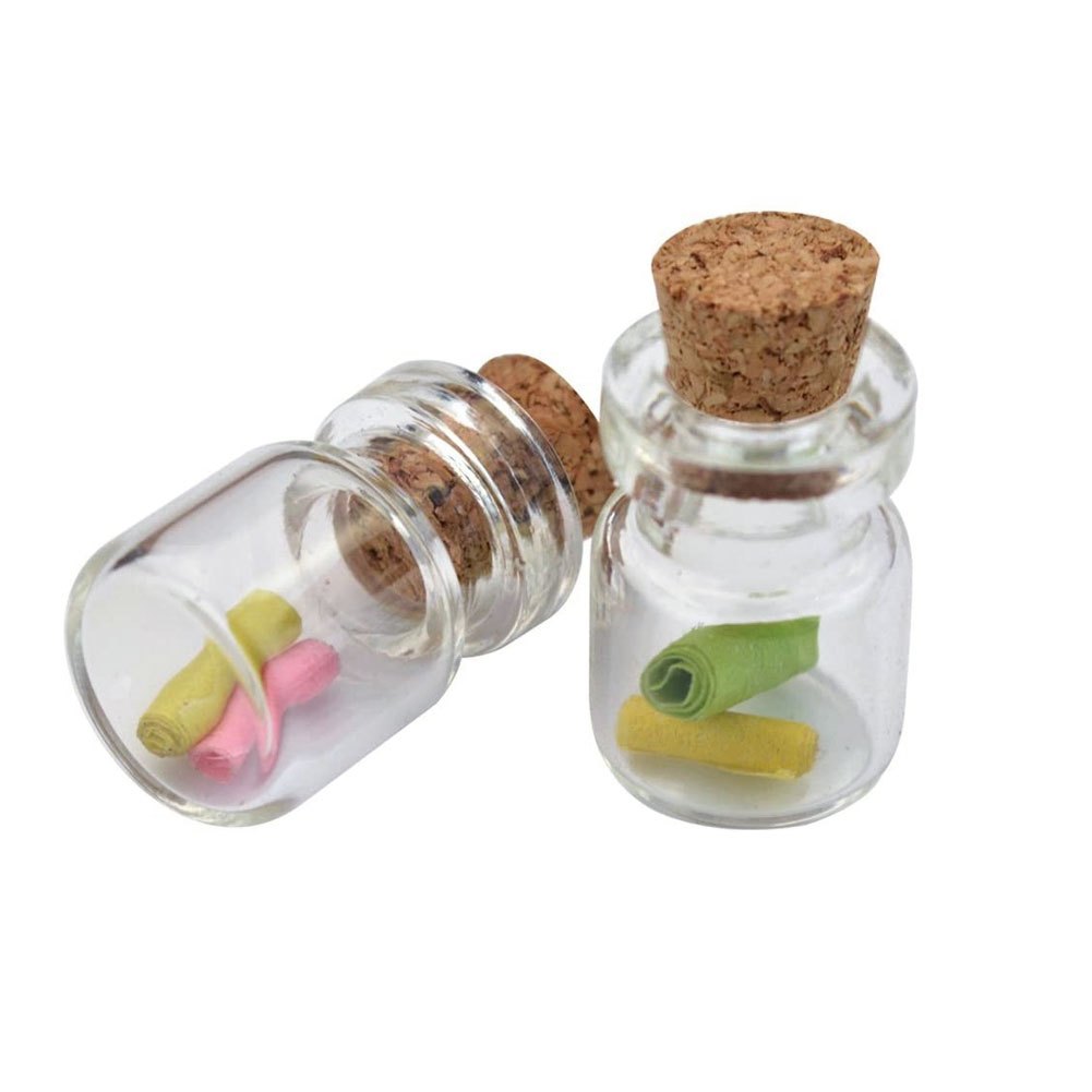 50 Unids/set Mini Botella Vidrio Diy Exquisito Corcho Deriva - Temu Mexico
