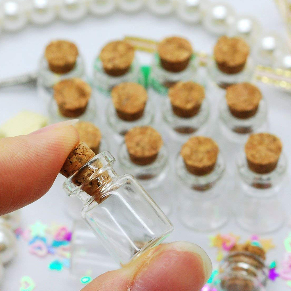 Cute Mini Glass Bottles With Cork Lids Perfect For Diy - Temu