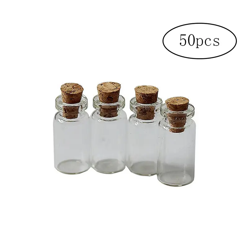 Cute Mini Glass Bottles With Cork Lids Perfect For Diy - Temu