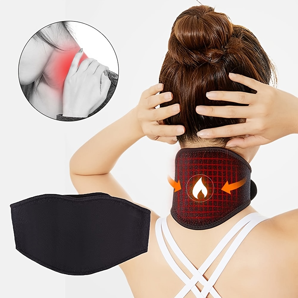 Neck Massagers Neck Strap, Magnetic Therapy Neck Belt, Tourmaline Self  Heating Magnetic Therapy Neck Wrap Belt Brace, Cervical Vertebra Protection  - Temu