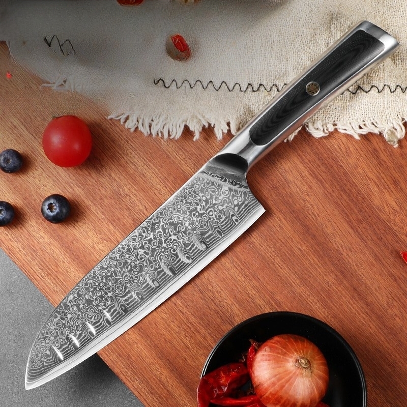 1pc Cuchillo Chef Profesional Cuchillos Cocina Damasco 8 - Temu